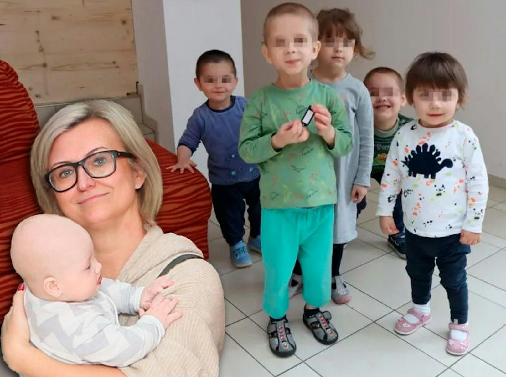Der Verein "Kleine Herzen" hat heuer bereits ein Waisenhaus mit 70 Kindern aus der Ukraine ins Burgenland evakuiert. In den nächsten Wochen sollen 60 weitere Kinder in Sicherheit gebracht werden, so Marta Fröhlich Kudlicki (l.).