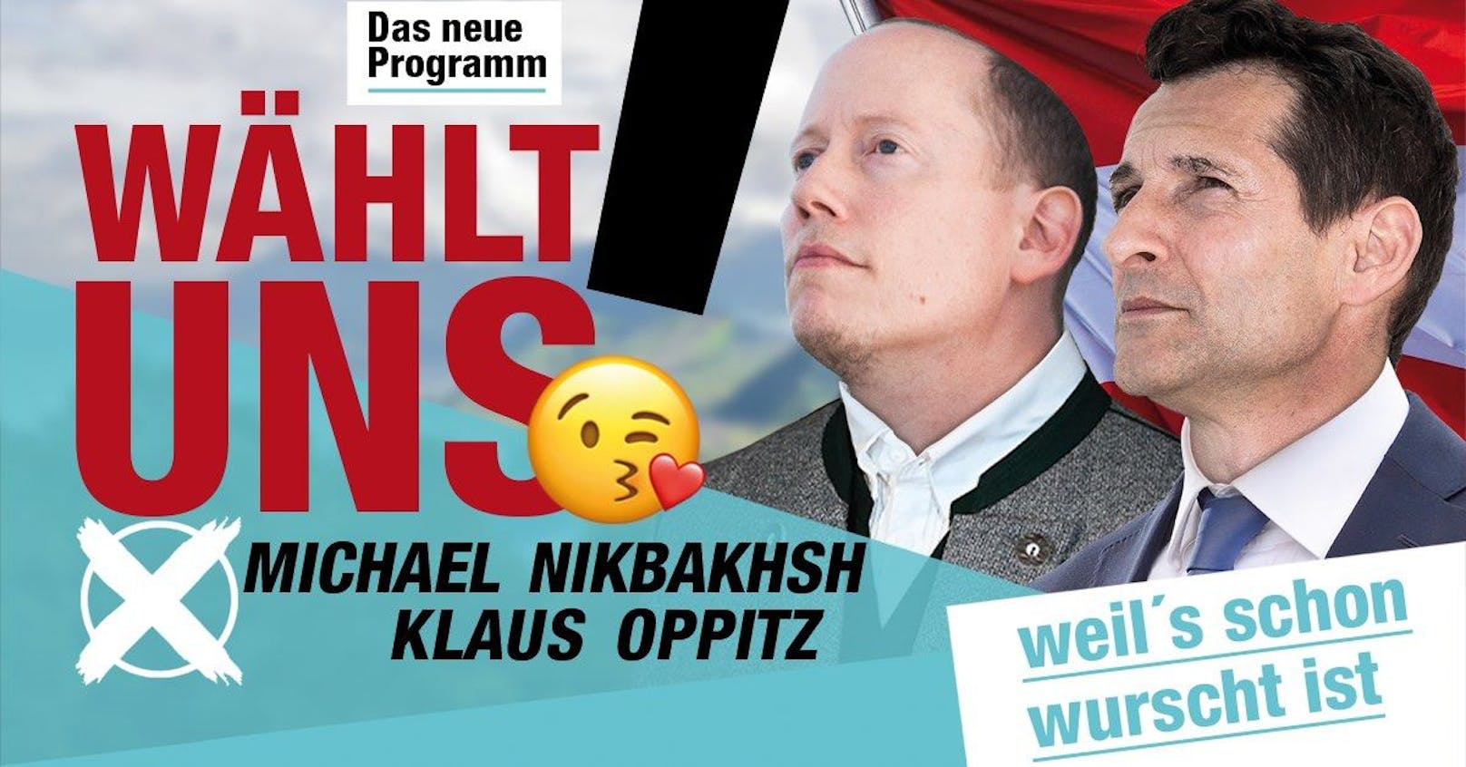 Den Eröffnungsabend bestreiten Michael Nikbakhsh ("Profil") und Satiriker Klaus Oppitz