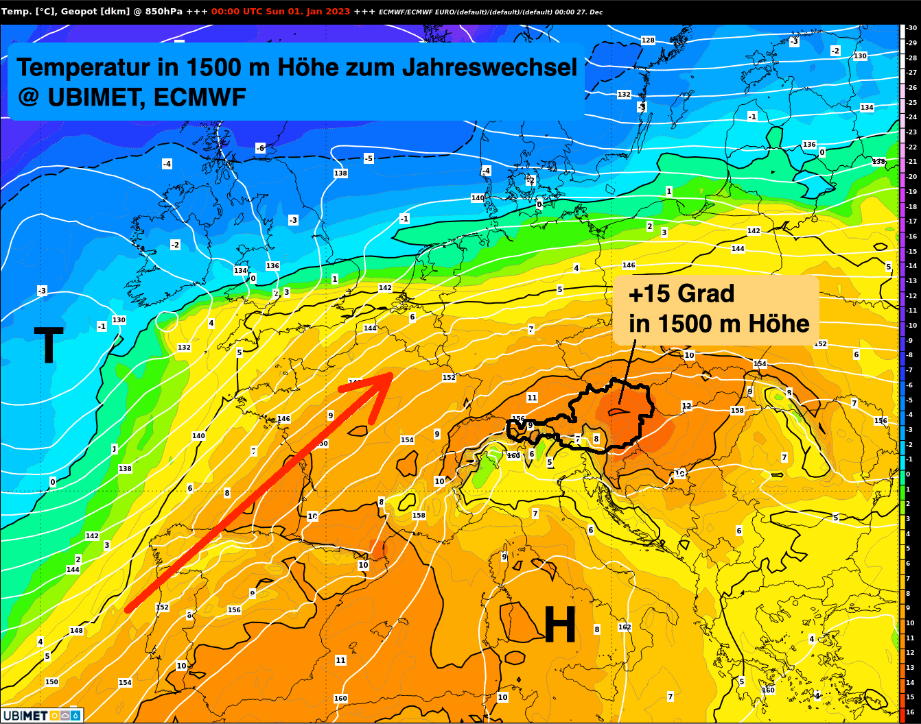 Wetterexperten sagen einen ungemein milden Jahreswechsel voraus.