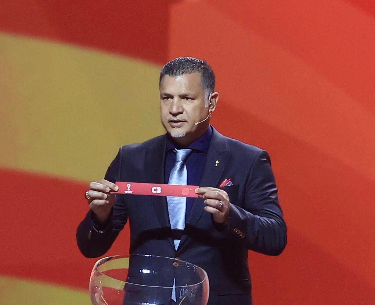 Hier loste Ali Daei noch die Gruppen für die WM in Katar aus.