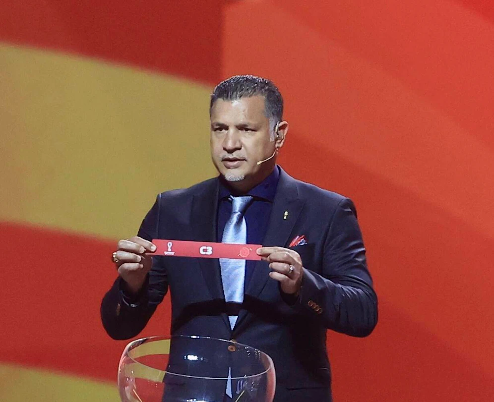 Hier loste Ali Daei noch die Gruppen für die WM in Katar aus.