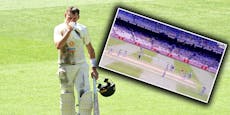 Heftiger Crash! 315-Kilo-Kamera rammt Cricket-Star