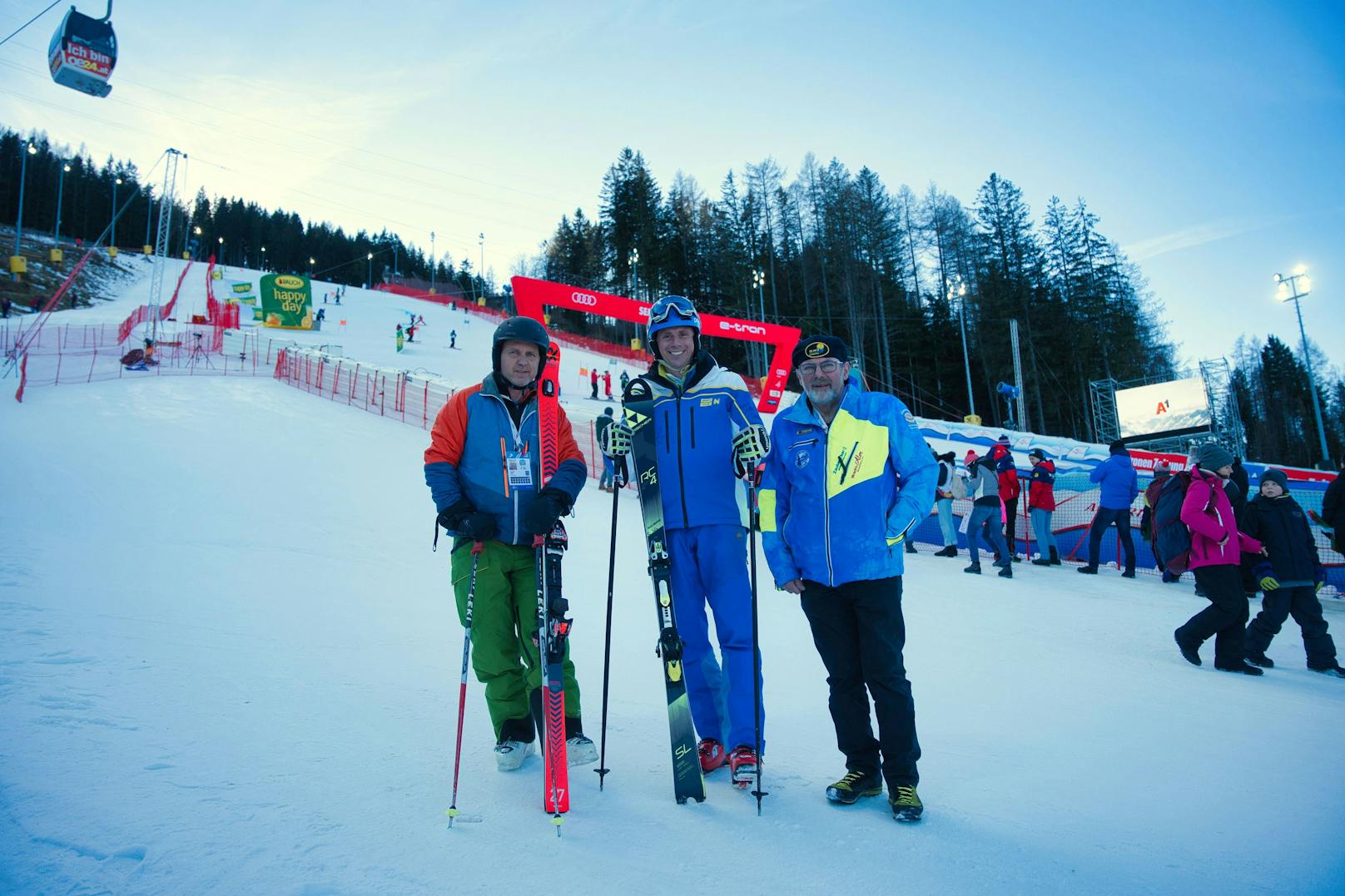 Reinhard Wurm (Skischulleiter Skischule Semmering), LR Jochen Danninger, Franz Steiner