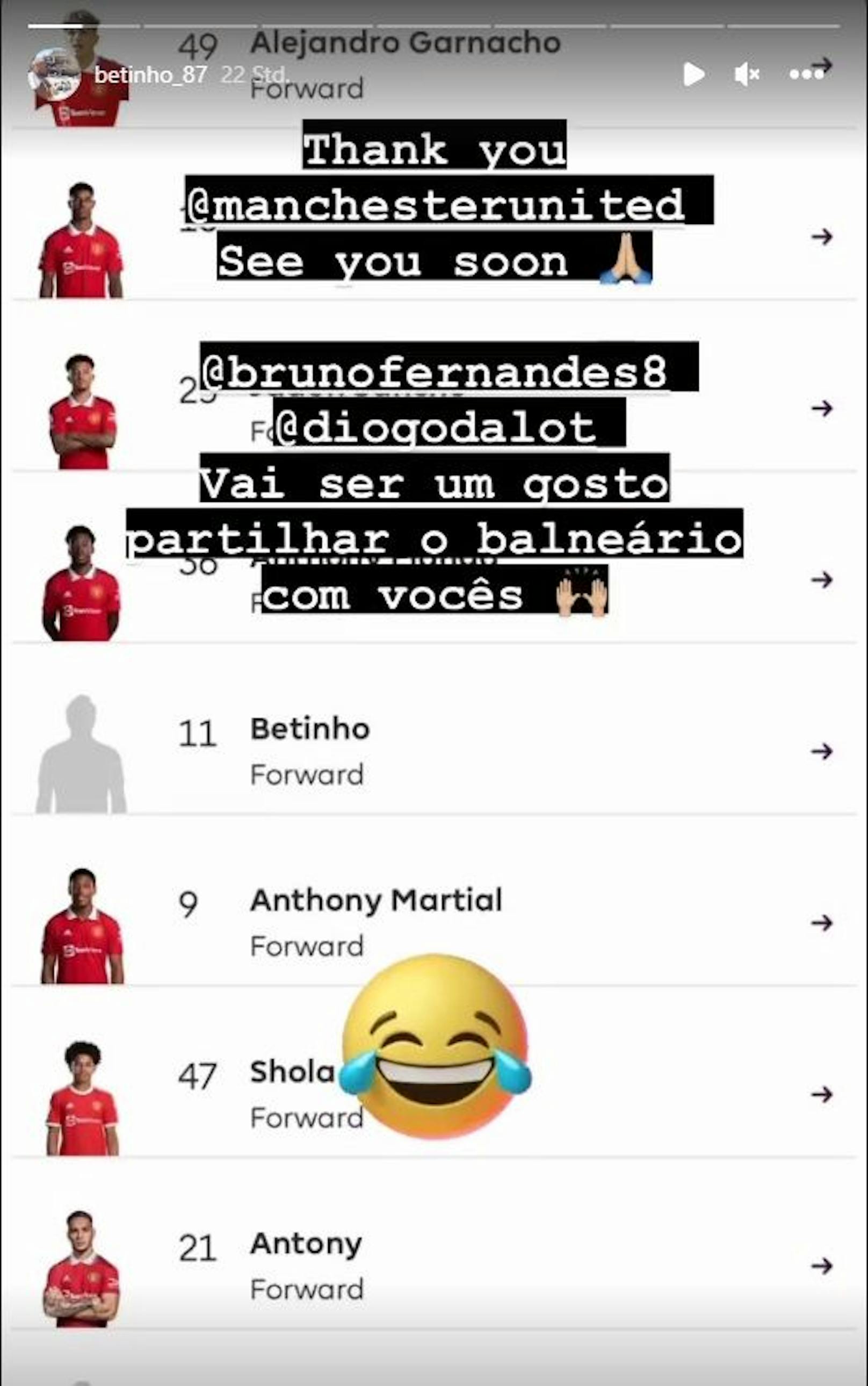 Betinho nimmt den "geplatzten" Transfer mit Humor.