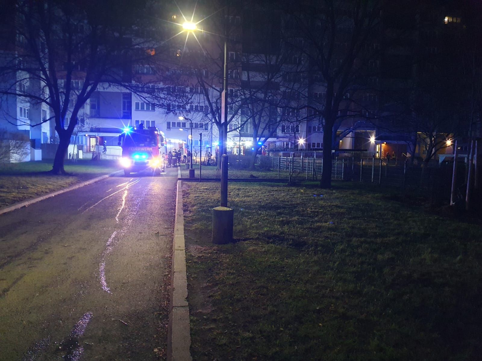 Großeinsatz am Rennbahnweg