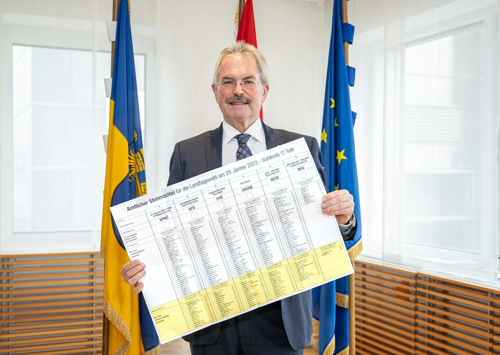 Landtagspräsident Karl Wilfing bleibt erster <strong>Landtagspräsident</strong>.