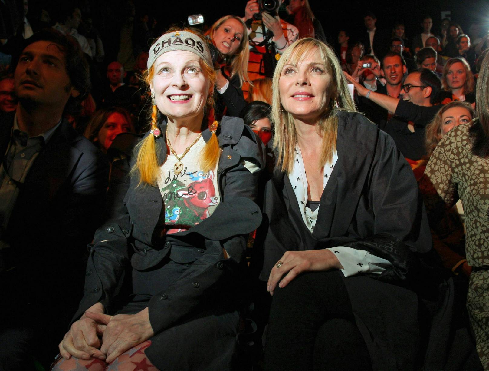 2008 mit "Samantha Jones" (Kim Cattrall) bei der Berliner Fashion Week.