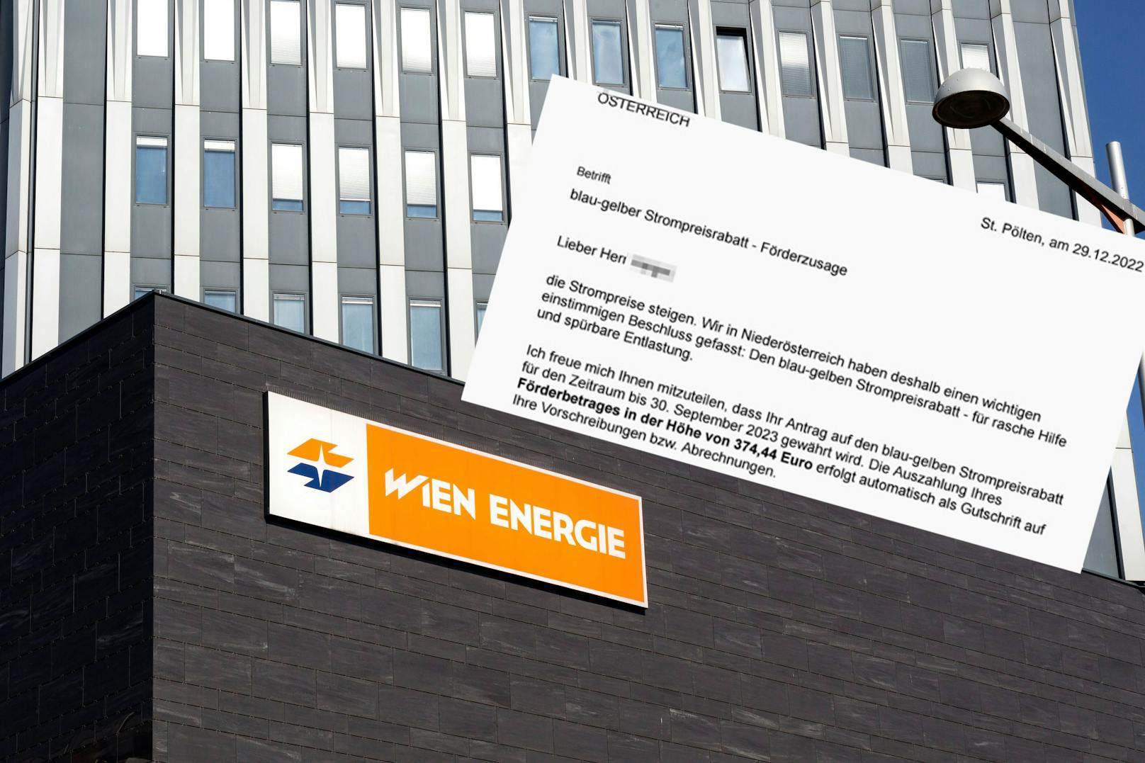 Die Förderzusagen von Wien Energie gingen jetzt raus.