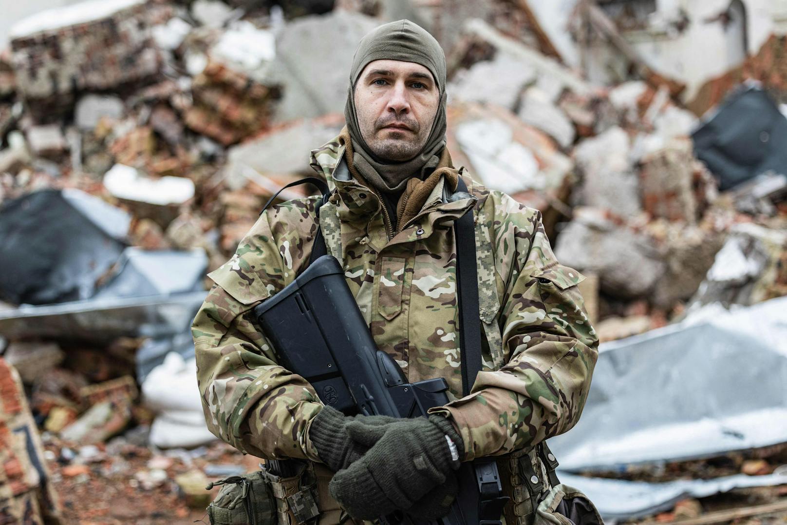 Der 50-jährige Russe "Cäsar" hat sich dazu entschieden, für die Befreiung der Ukraine zu kämpfen. 