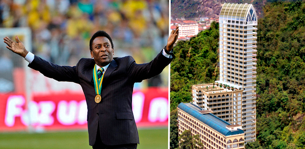 Pelé wird im Friedhofs-Hochhaus beigesetzt.