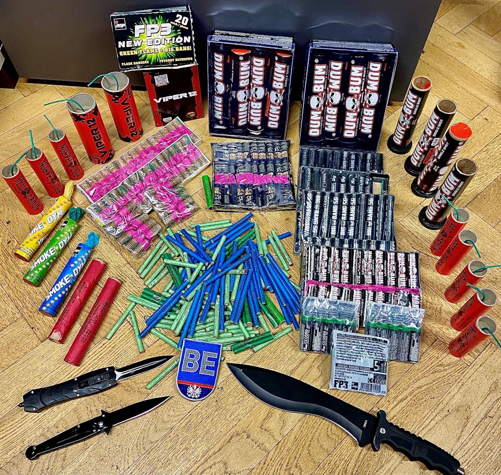 Insgesamt 9 Anzeigen hatte die Pyrotechnikschwerpunktkontrolle im 20. Bezirk zur Folge.