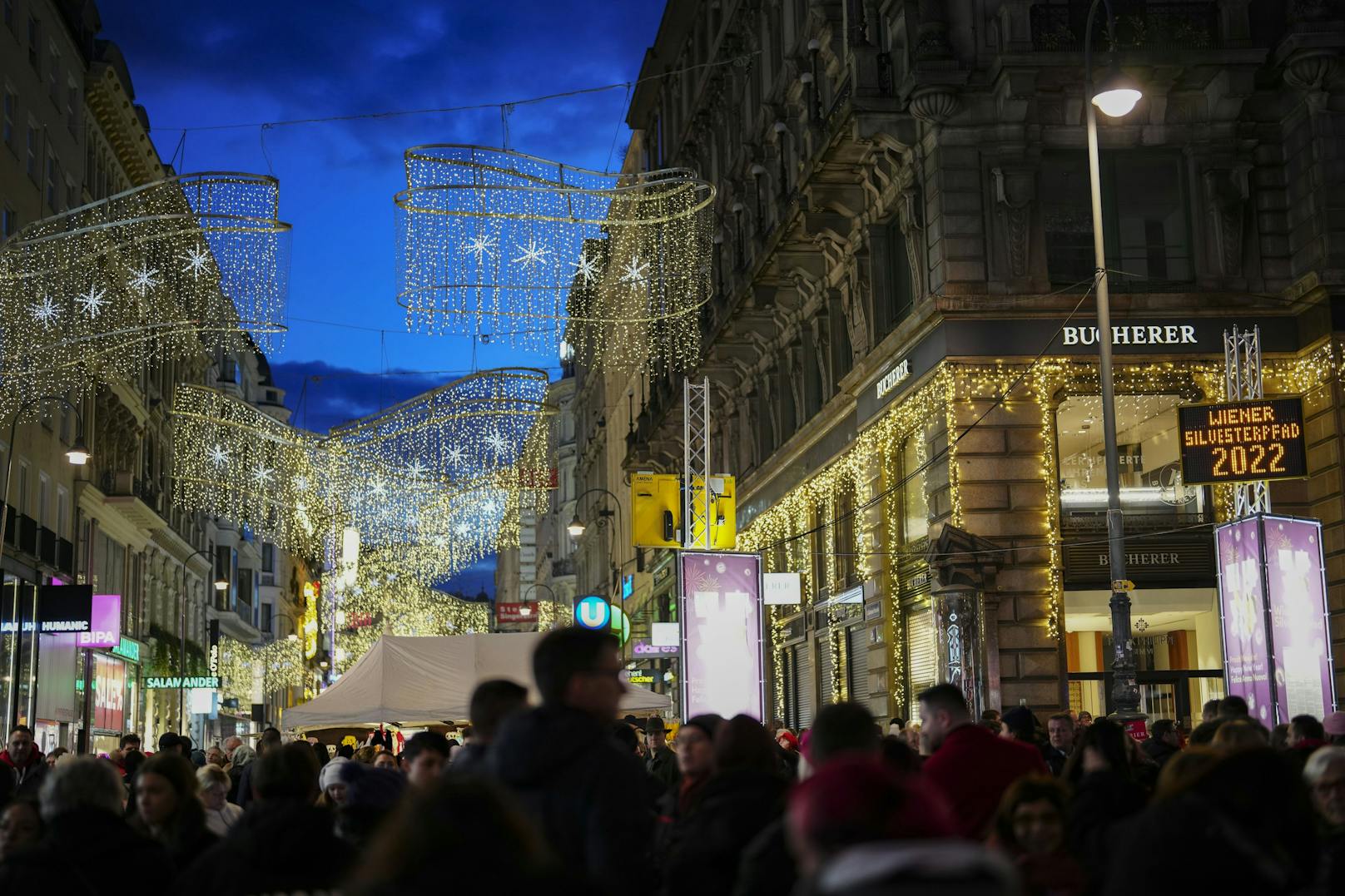 Österreichs größte Silvesterfeier, der Wiener Silvesterpfad, hatte insgesamt 12 Stunden lang geöffnet.