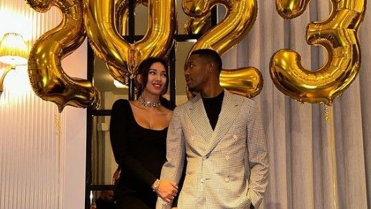 David Alaba und seine Freundin Shalimar Heppner.