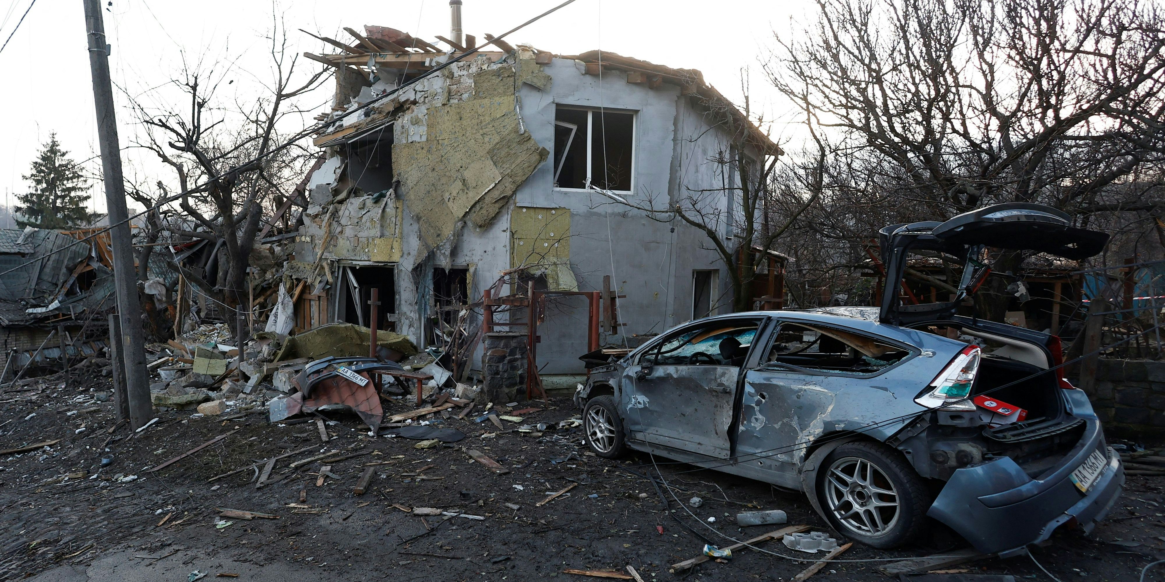 Beinahe täglich werden Raketen auf Kiew gefeuert (Archivbild vom Silvestertag).