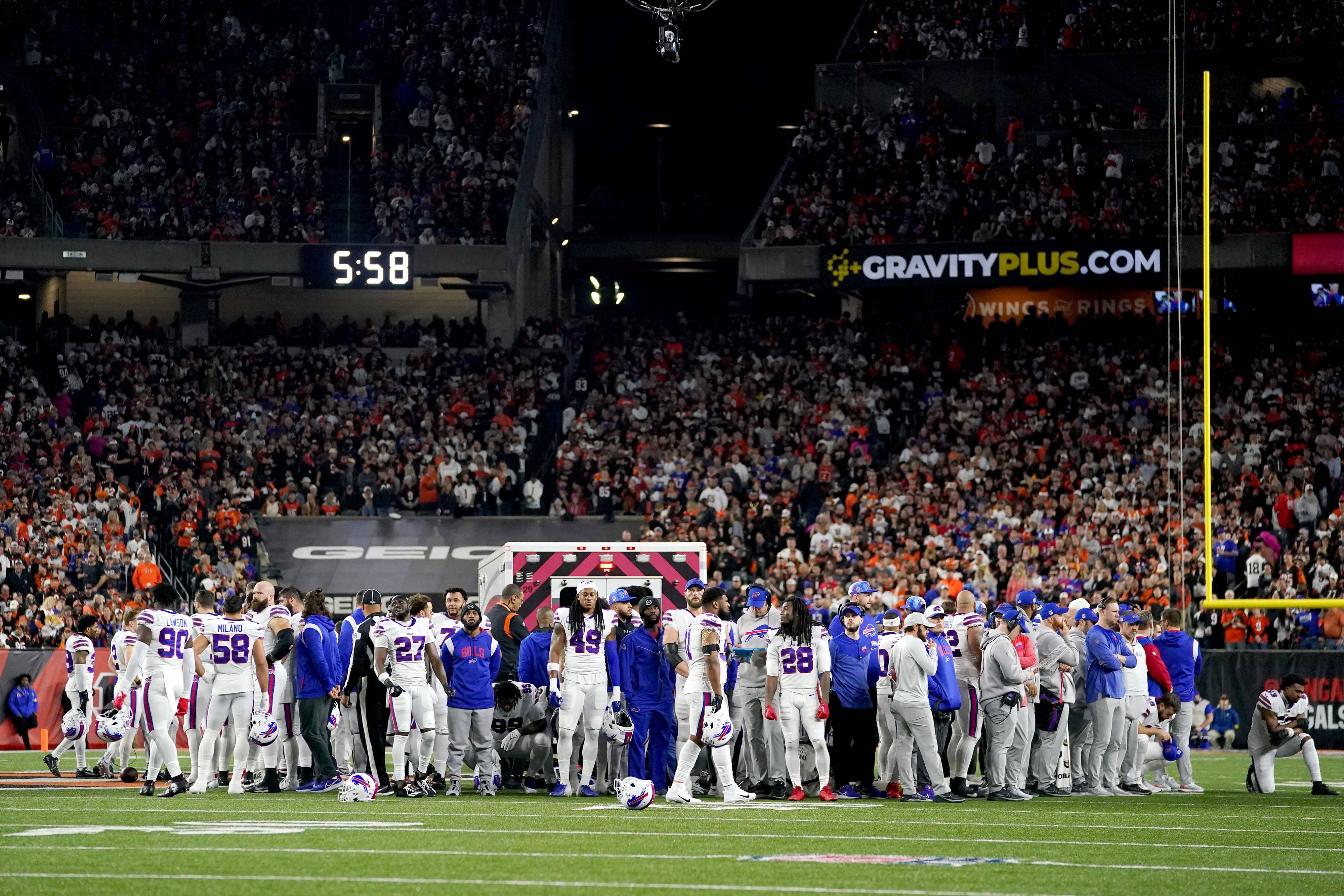 Das NFL-Spiel wurde abgebrochen