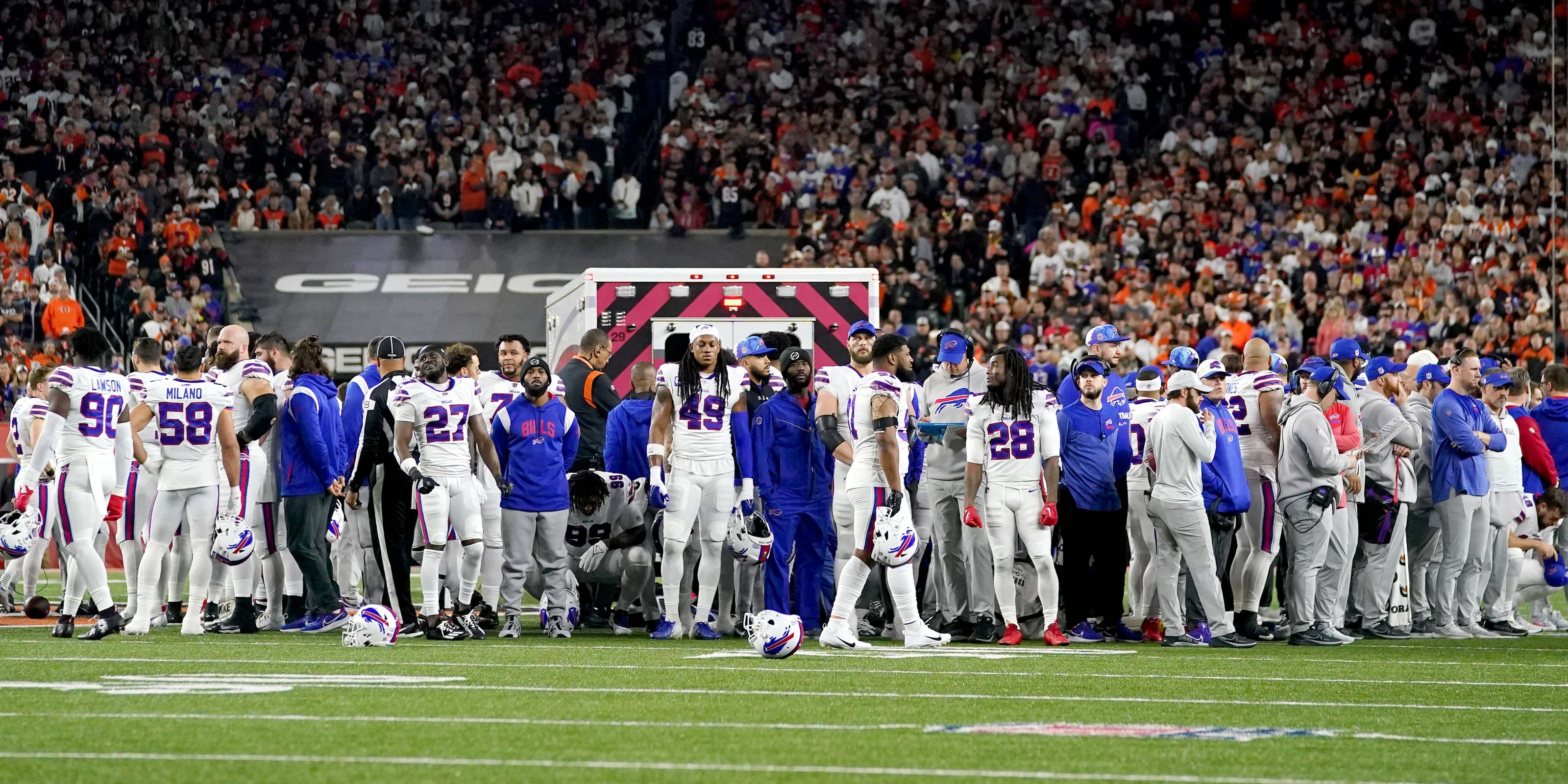 Das NFL-Spiel wurde abgebrochen