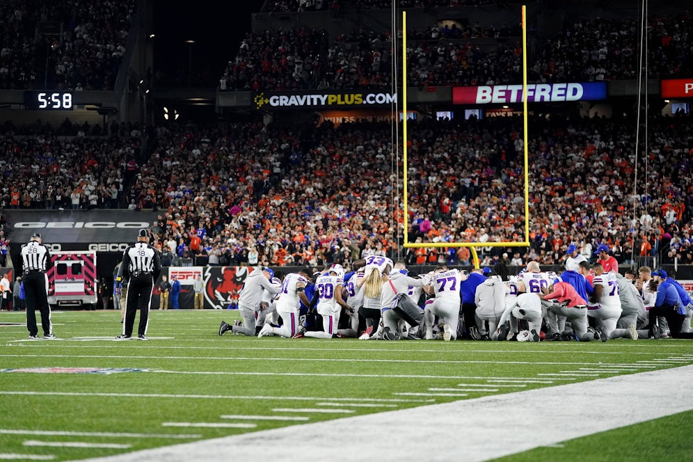 Damar Hamlin erlitt im Duell gegen die Cincinnati Bengals einen Herzstillstand. 