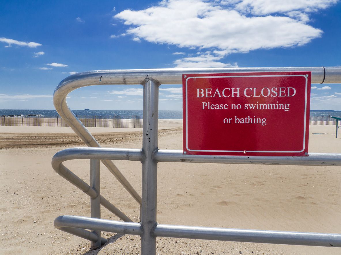 In Australien musste ein Strand geschlossen werden.