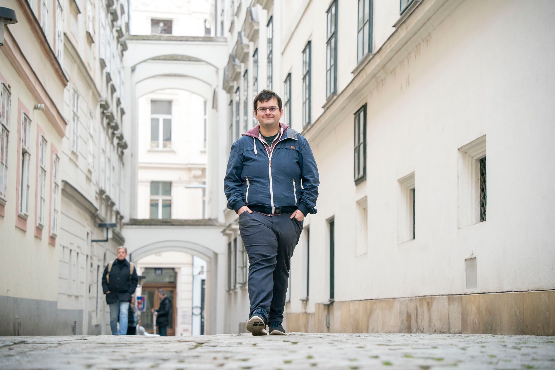 Thomas Harbich (35) liebt das Gehen, Architektur und ganz besonders: Wien
