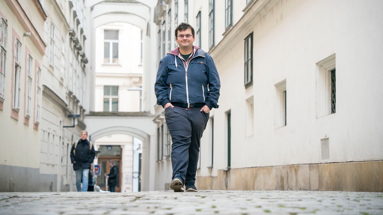 Thomas Harbich (35) liebt das Gehen, Architektur und ganz besonders: Wien
