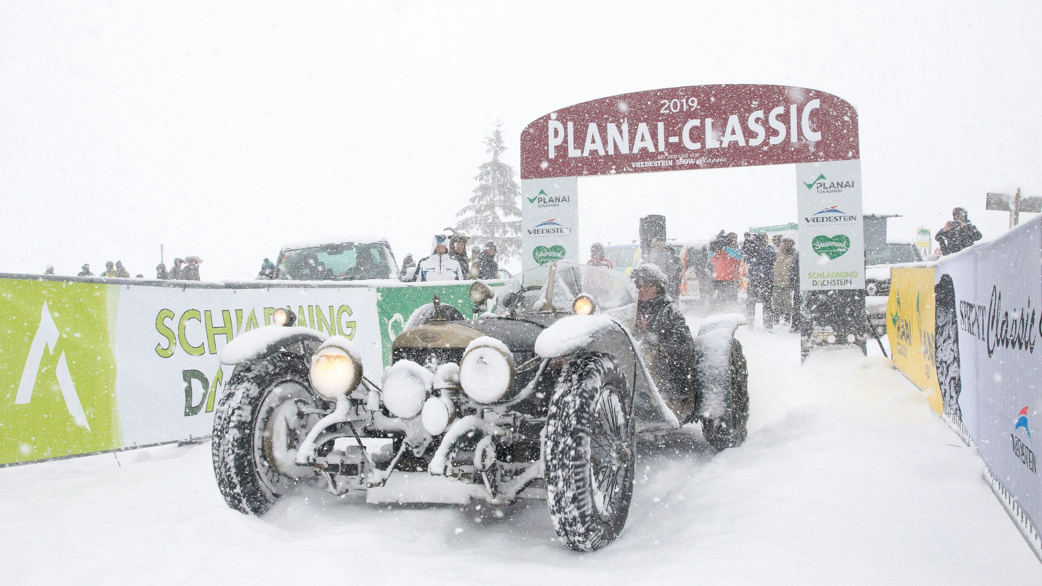 05.01.2019, Schladming, Steiermark, Österreich (Austria): Planai-Classic 2019, Planai Bergprüfung, im Bild Johann Kofler (AUT) und Gabi Kofler (GER), Sunbeam Supersport, Bj. 1930.   (c) Planai-Classic / Martin Huber