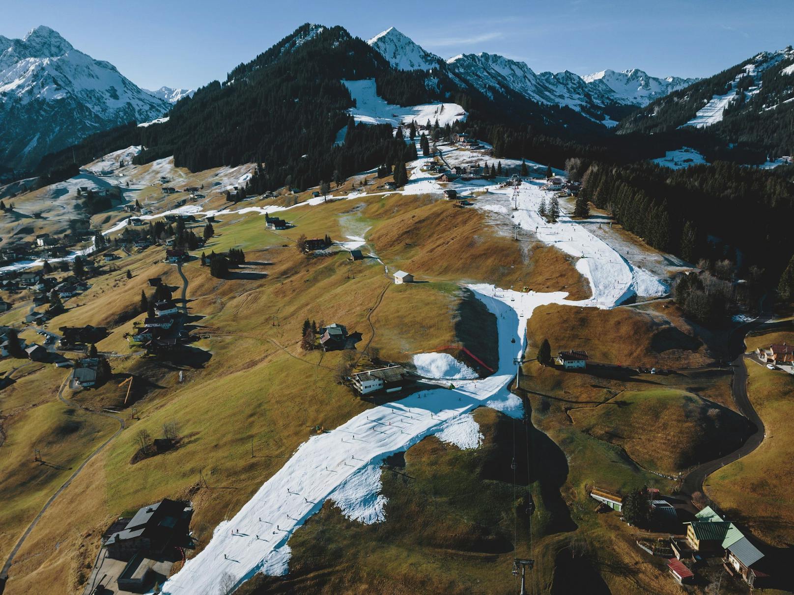 Skifahren der Zukunft? Im Bild Riezlern (Vorarlberg).