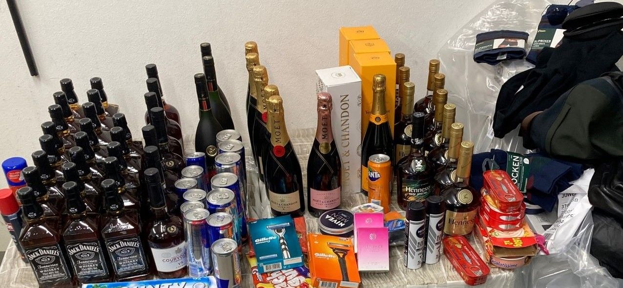 Die gestohlenen Schnapsflaschen