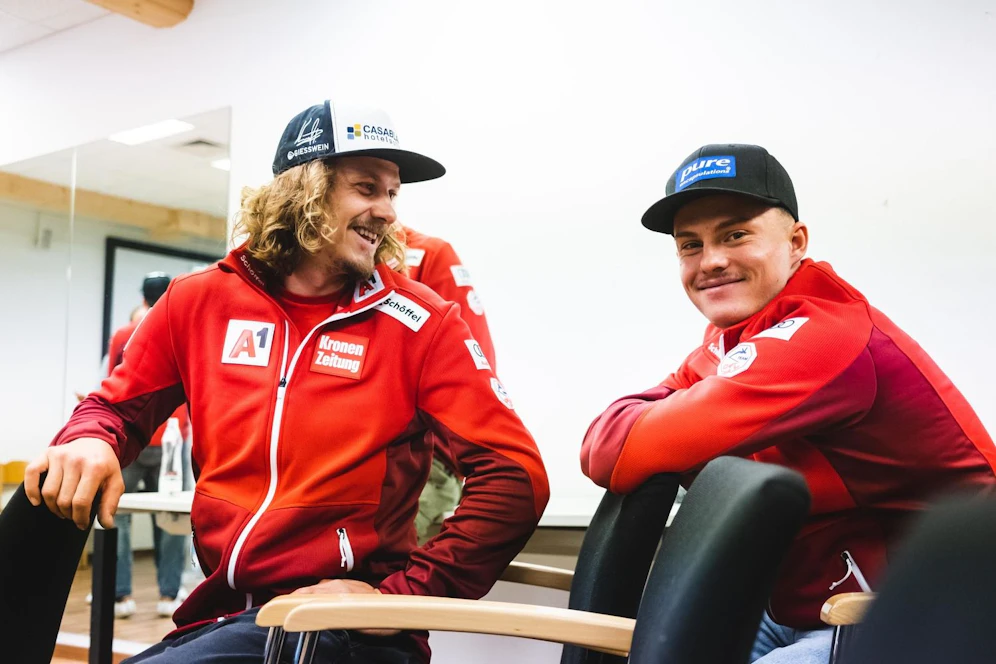 Thomas Dorner mit Manuel Feller
