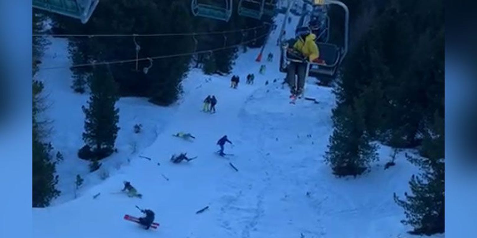 Snowboard-Rambo mäht alle um und lässt Verletzte liegen