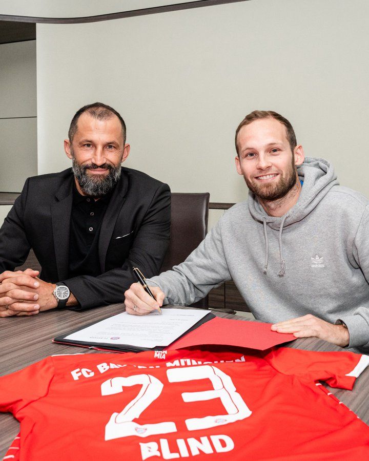 Daley Blind unterschreibt bei Bayern München. 