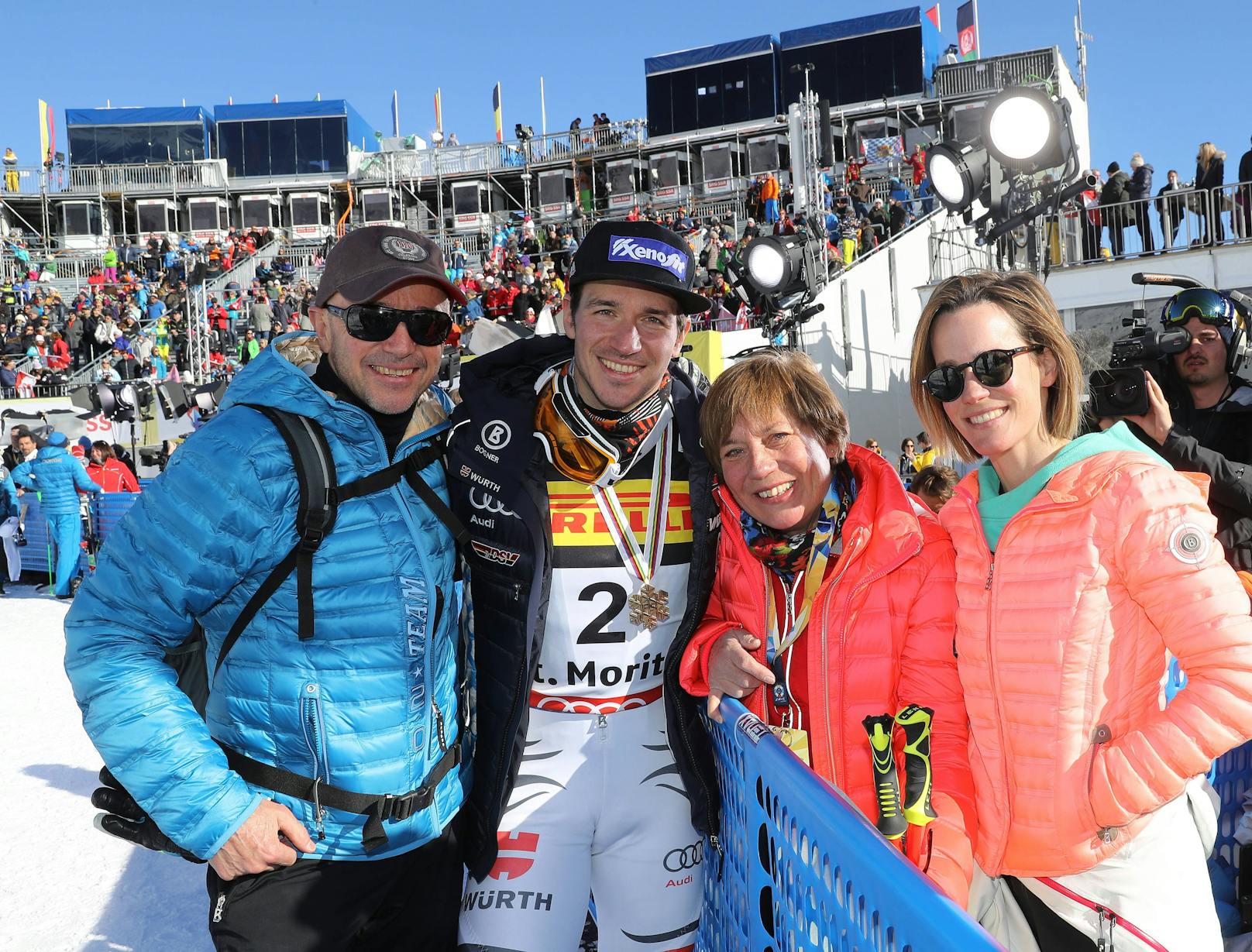 Christian Neureuther, Felix Neureuther, Rosi Mittermaier, Ameli Neureuther