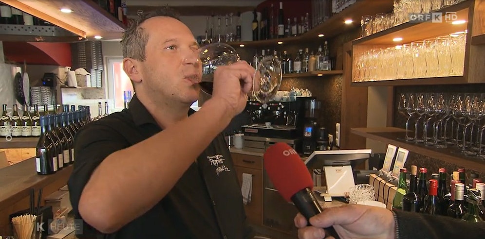 Weinselig:&nbsp; Wut-Wirt Stefan Lercher will kein Rassist sein.