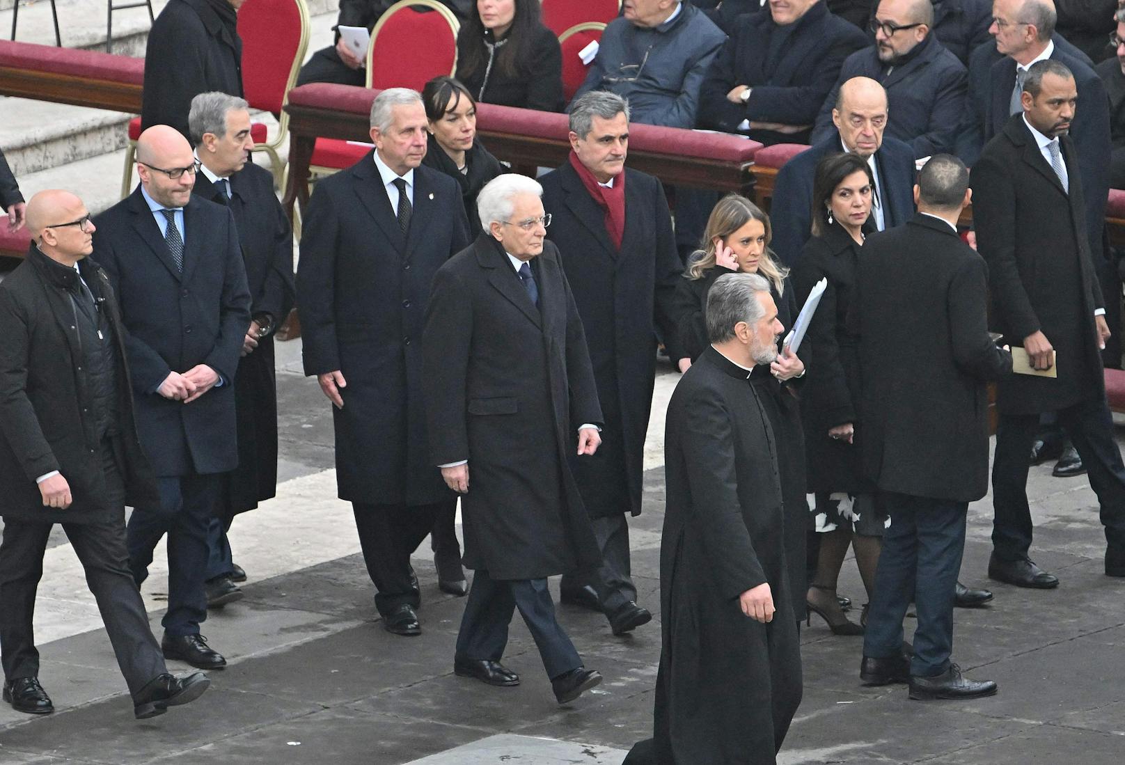 Italiens Präsident <strong>Sergio Mattarella</strong> und ...