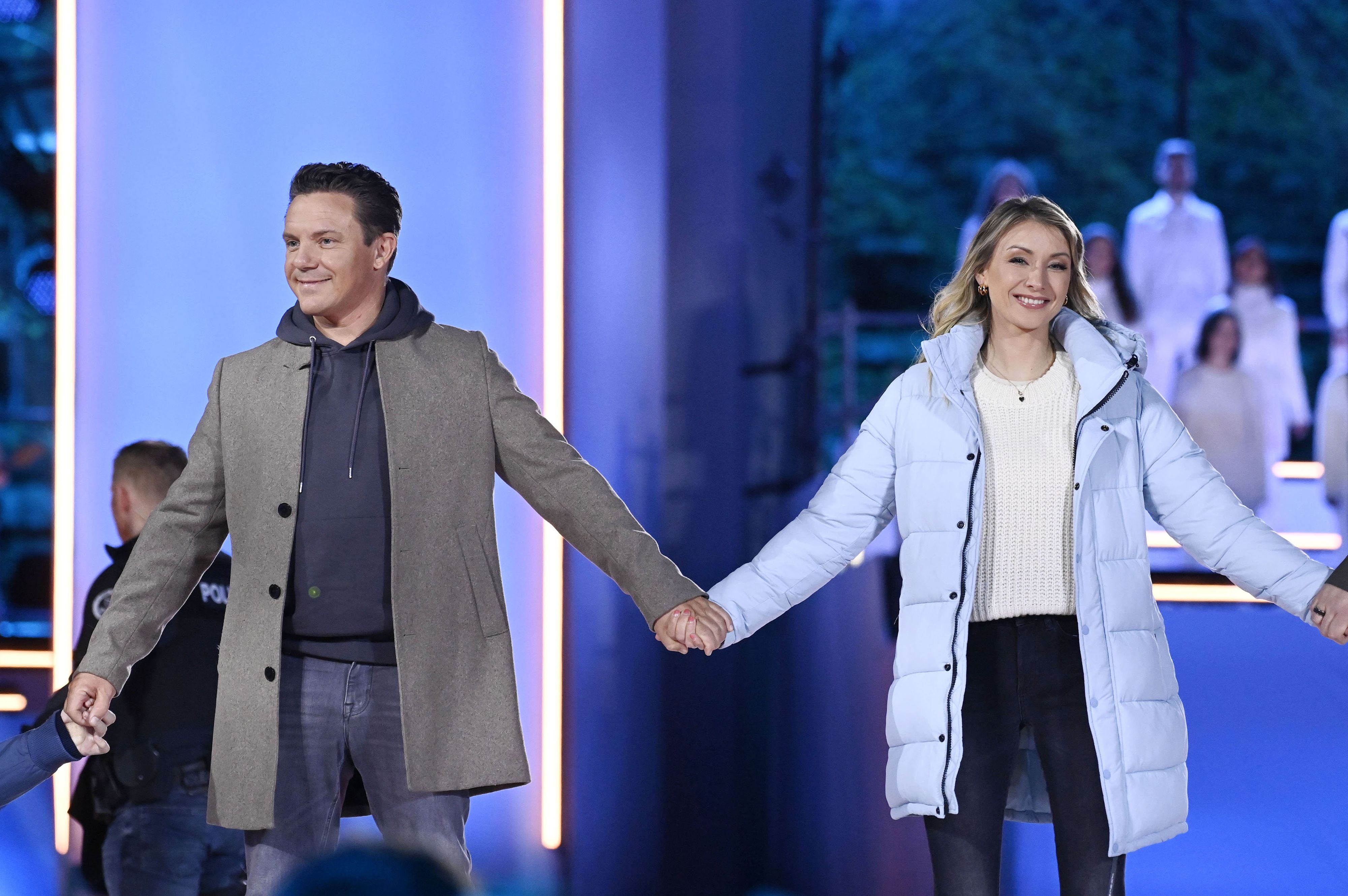 Stefan Mross und Anna-Carina Woitschack beim RTL Musik-Live-Event 