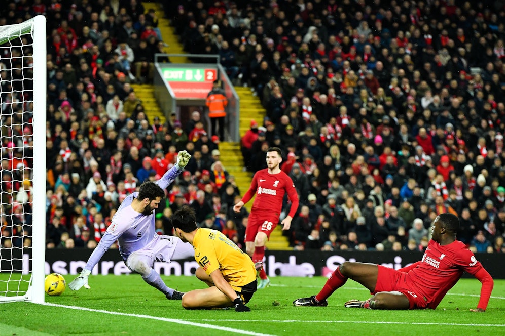 Liverpool strauchelt fast gegen Wolverhampton