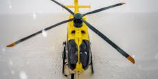 Kurios: Hubschrauber wird von Hubschrauber abgeschleppt