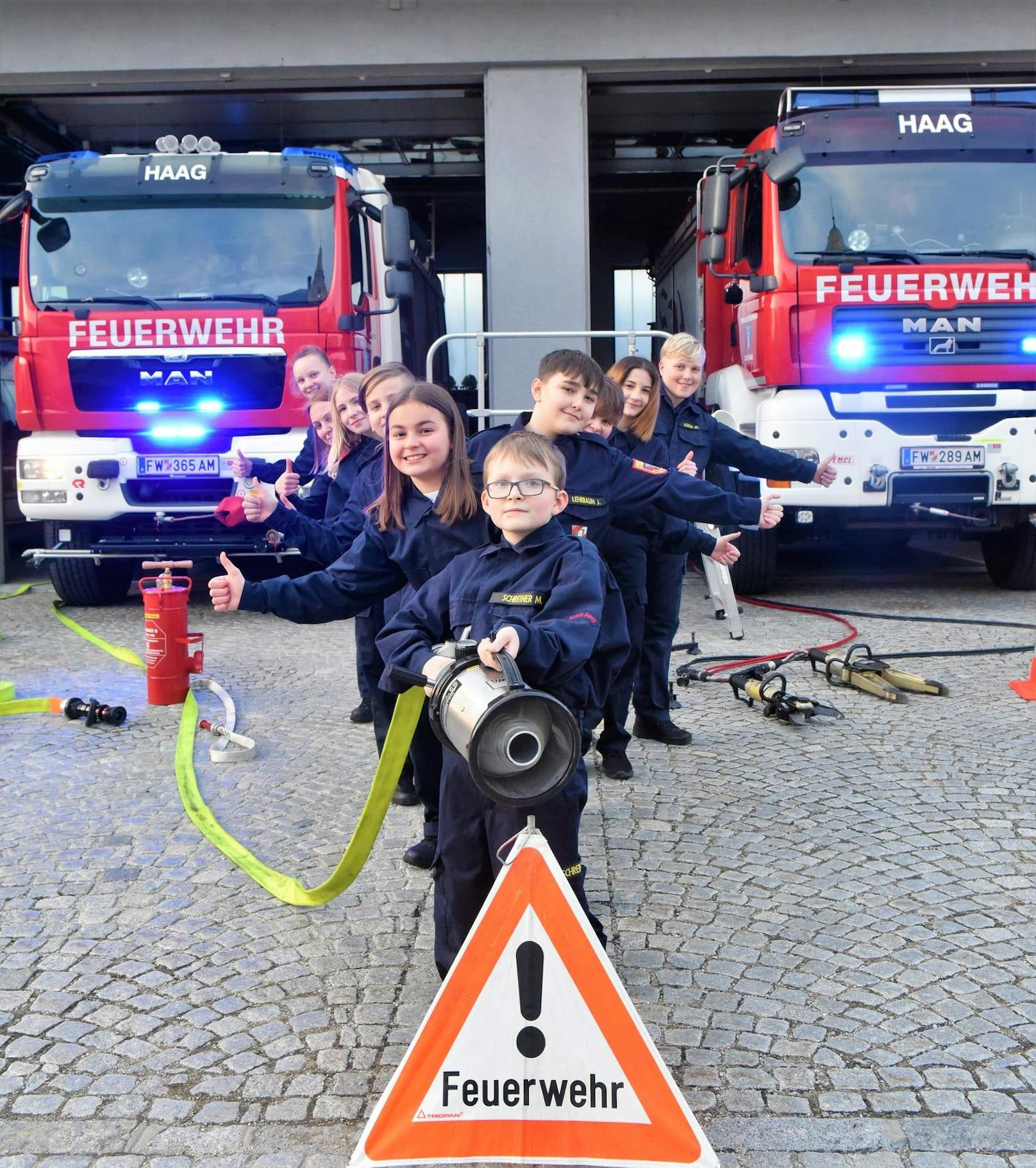 Die Feuerwehrjugend aus Haag
