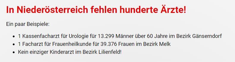 Hunderte Ärzte fehlen in NÖ.
