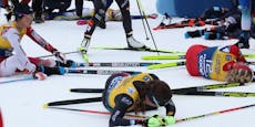 Massenkollaps! Ziel-Chaos bei Tour de Ski in Italien