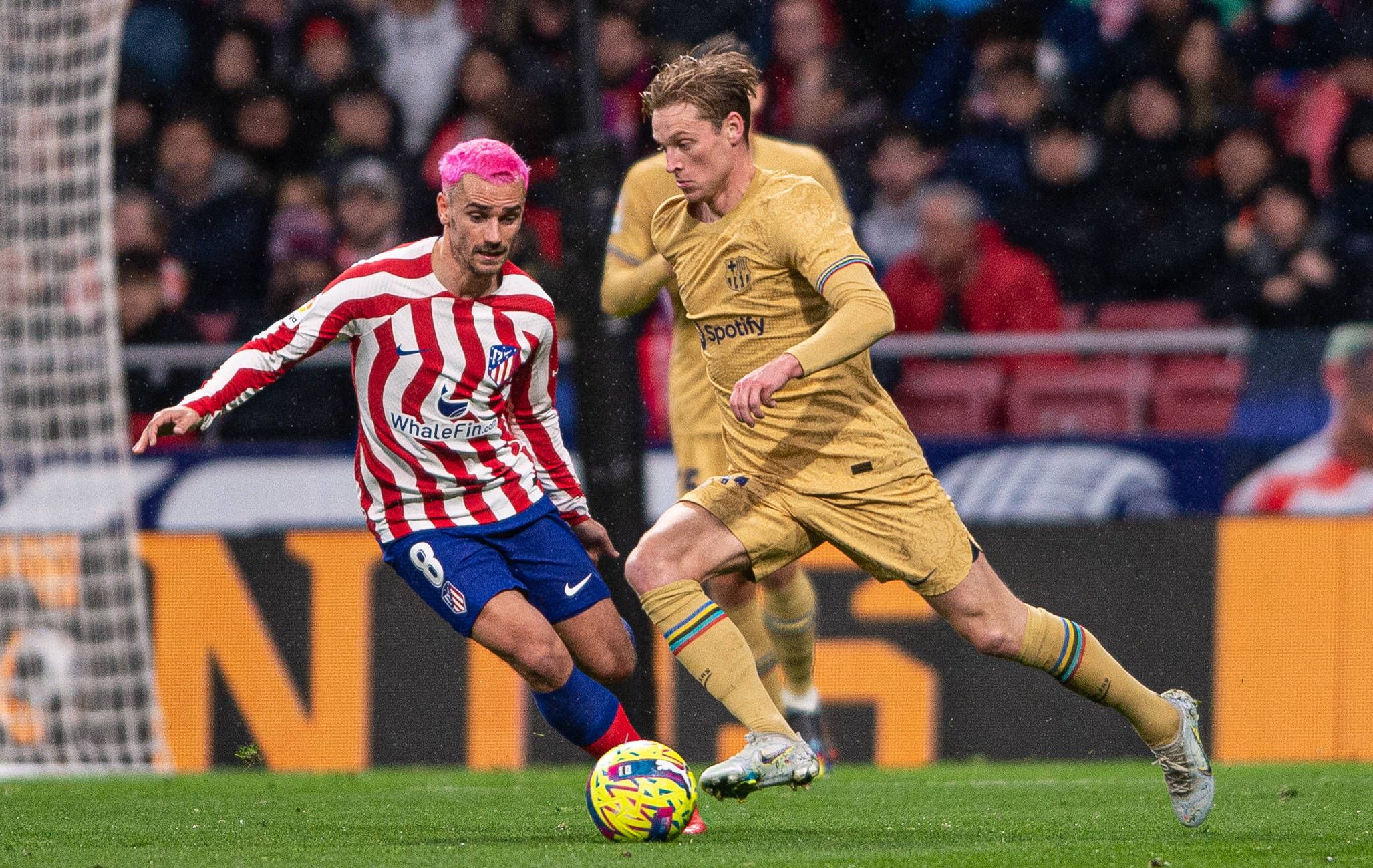 Griezmann (l.) hatte die Haare schön, gegen De Jong aber das Nachsehen.