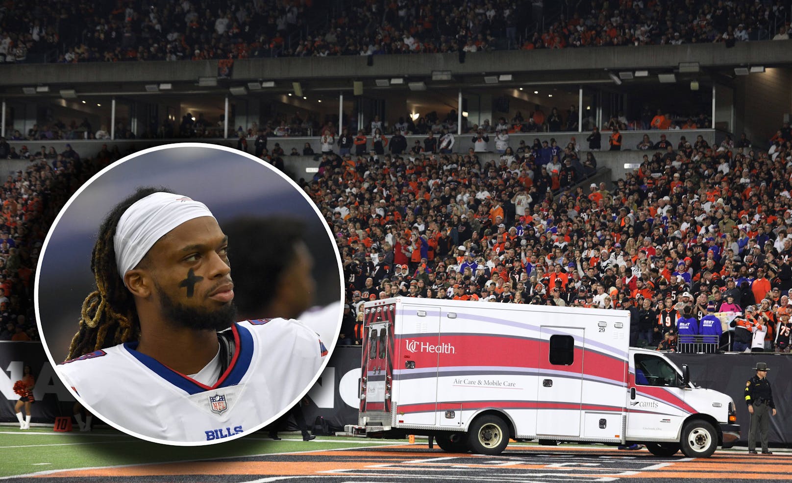 NFL-Star Damar Hamlin meldet sich aus dem Krankenhaus zu Wort.