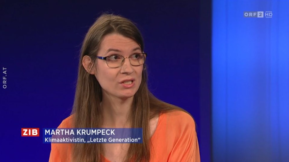 Martha Krumpeck am 9. Jänner 2022 in der ORF-