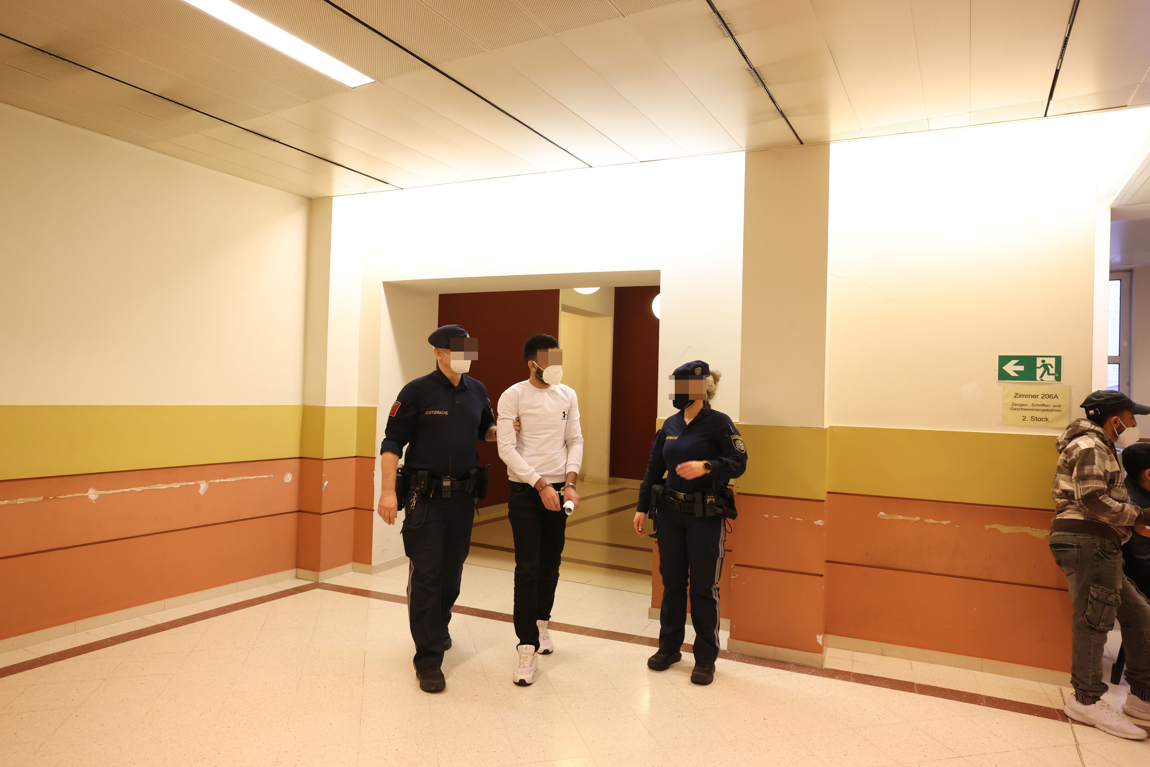 Der Verdächtige am Wiener Landesgericht.