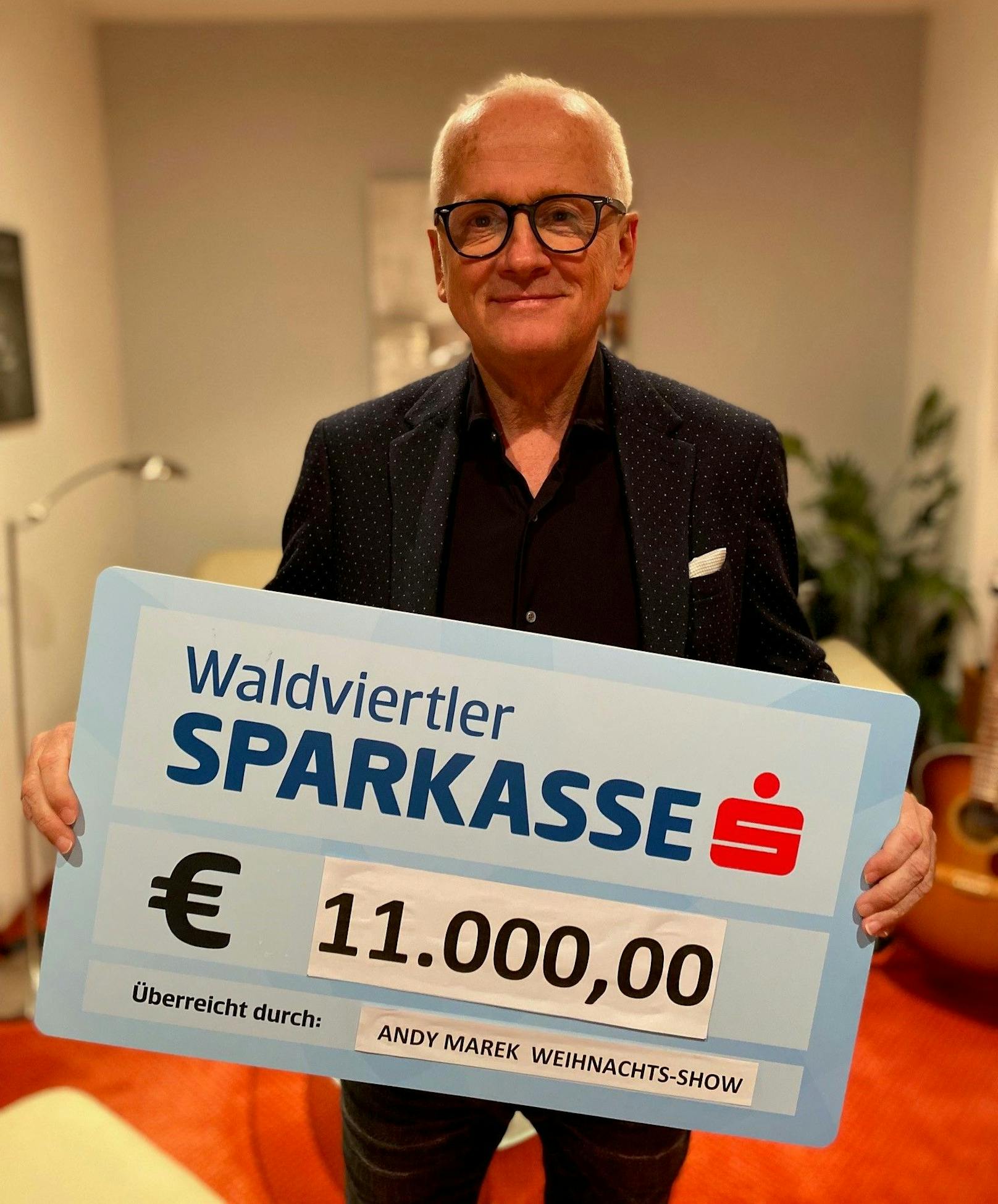 Andy Marek spendete 11.000 Euro aus seiner Weihnachts-Show