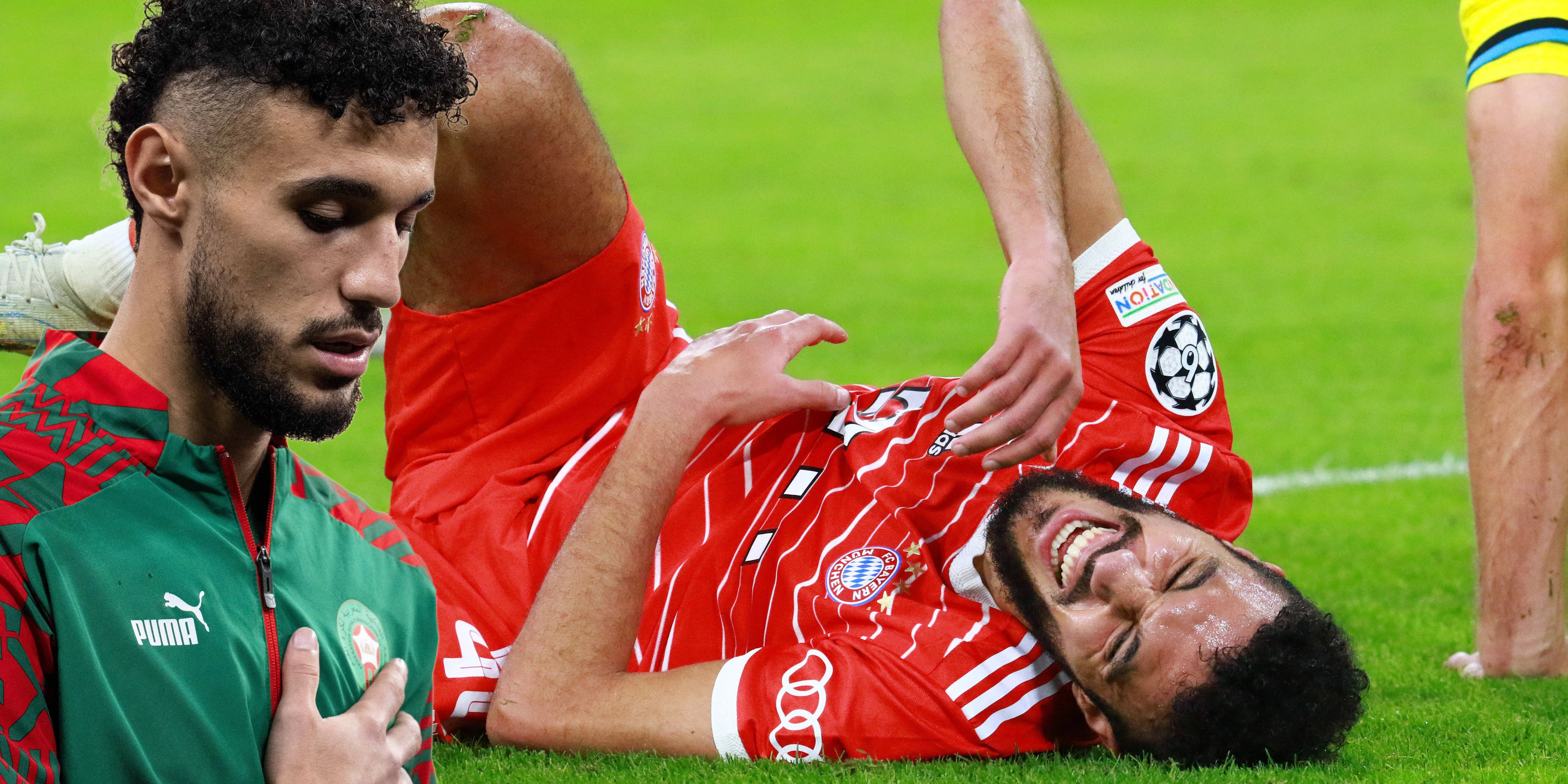 Noussair Mazraoui fällt wegen Herzproblemen aus.