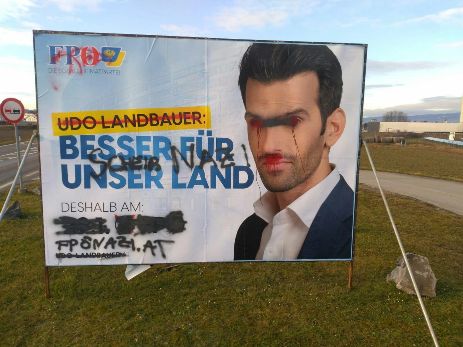 Welle der Verwüstung – Hunderte FPÖ-Plakate zerstört