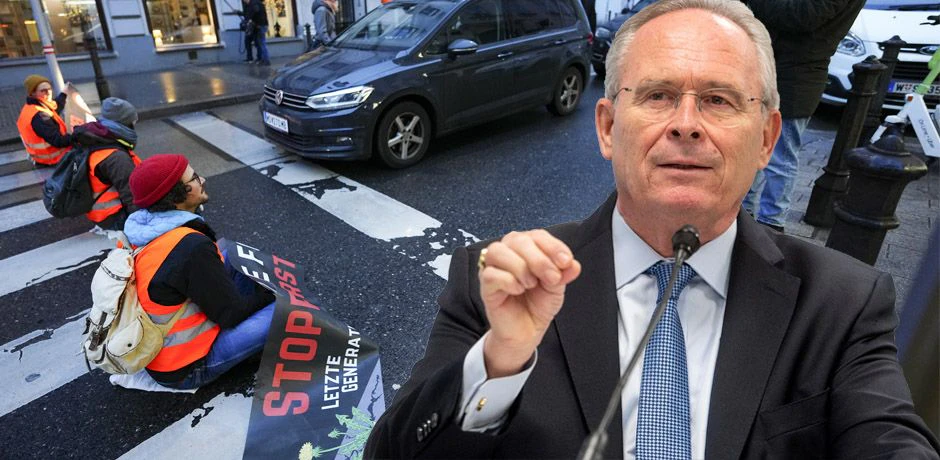 Karl Mahrer bezeichnet die Klima-Kleber als "Straftäter".