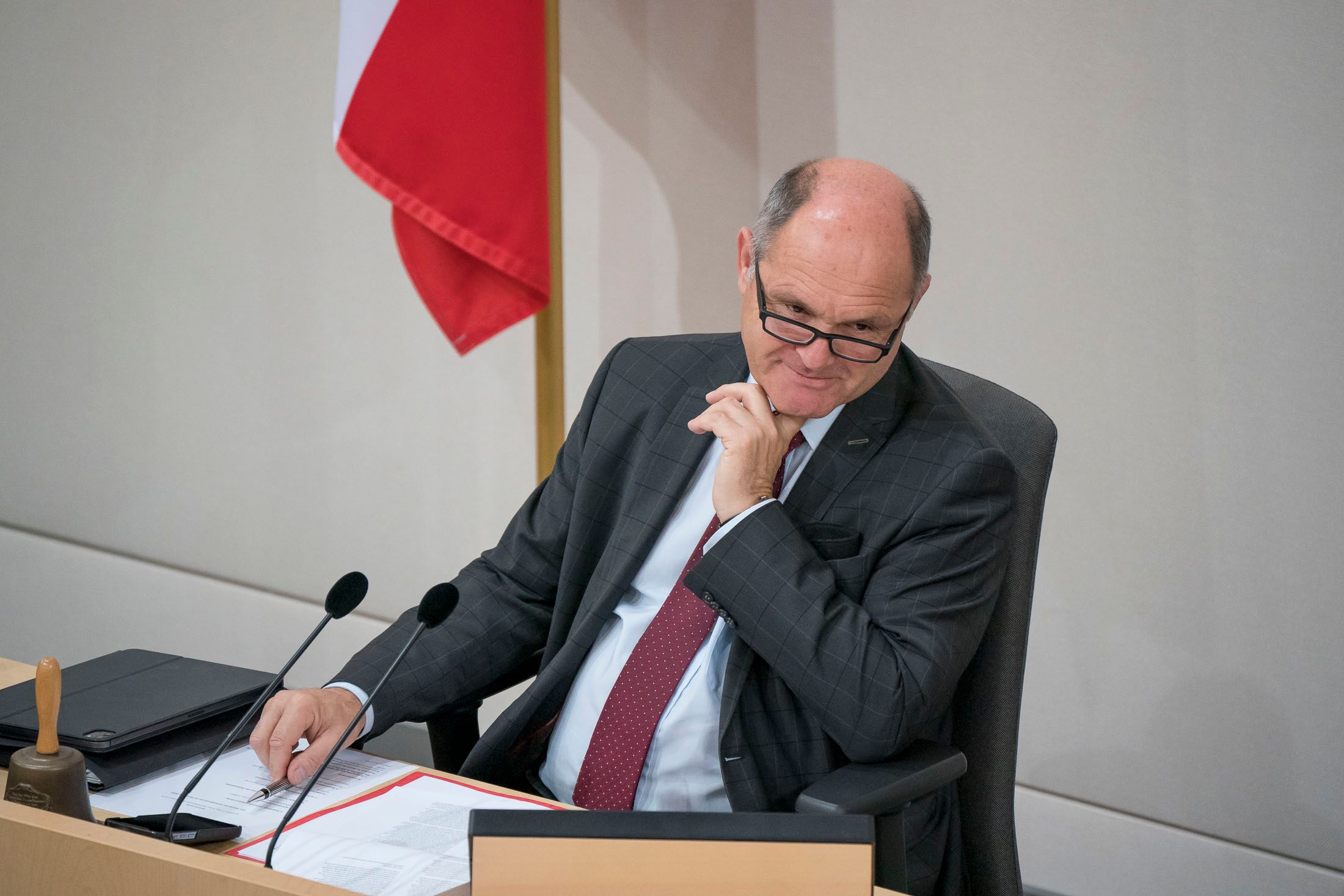 Wolfgang Sobotka eröffnet am Donnerstag das renovierte Parlament.