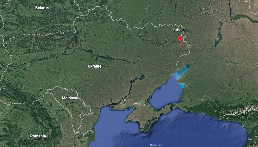 Diese Karte, die sowohl Donezk, Luhansk wie auch die Halbinsel Krim offiziell weiterhin als Teil der Ukraine zeigt, wäre bei einer Annahme des Gesetzesentwurfs extremistisch.