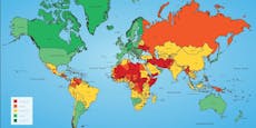 Neue Karte zeigt, wie gefährlich Welt 2022 geworden ist